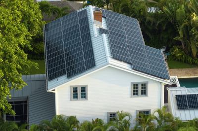 Solar Panel Array on Residential Roof